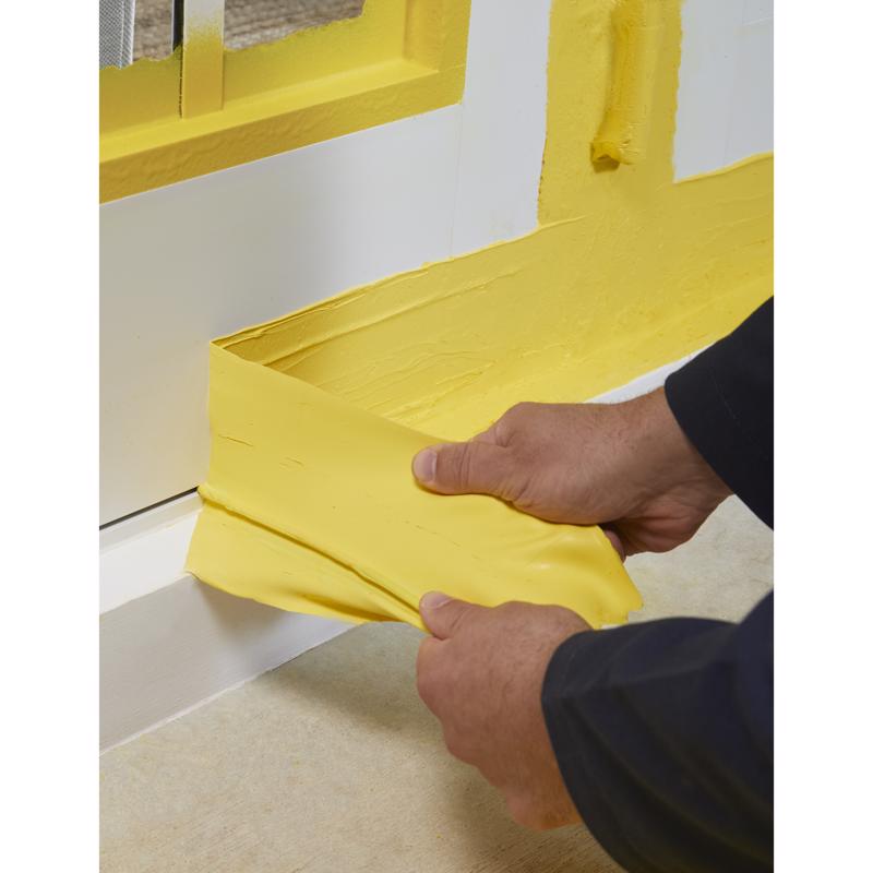 Flex Seal Family of Products Flood Protection Yellow Rubber Coating 9 oz