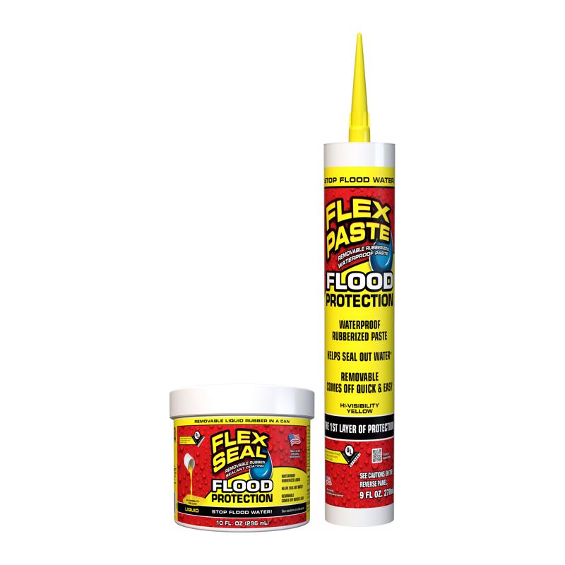 Flex Seal Family of Products Flood Protection Yellow Rubber Coating 1 box