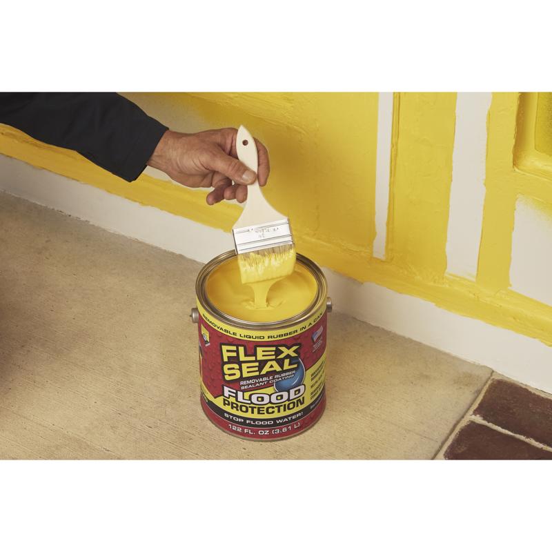 Flex Seal Family of Products Flood Protection Yellow Rubber Coating 1 box