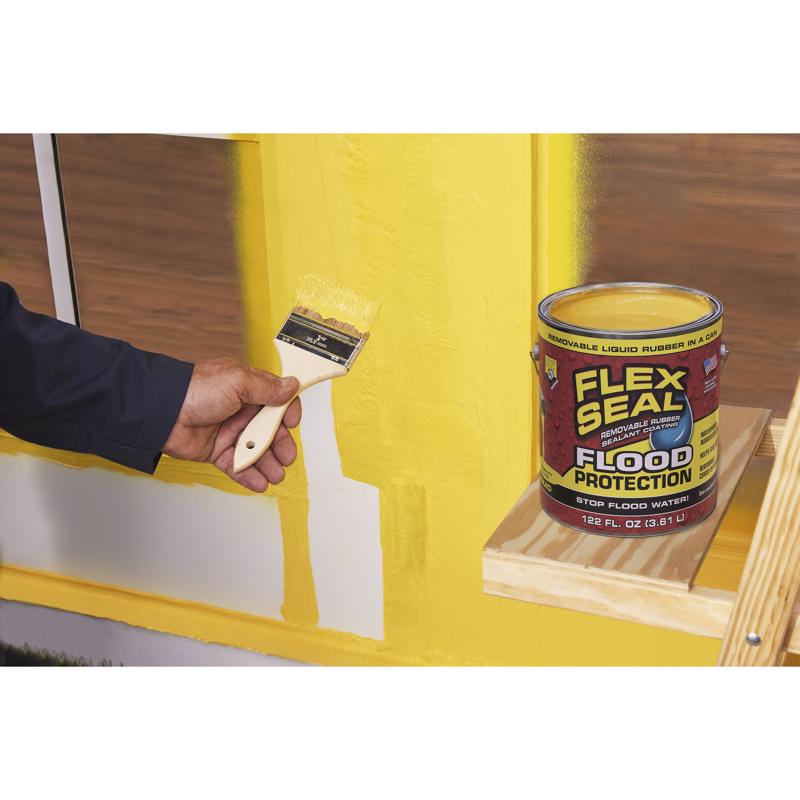 Flex Seal Family of Products Flood Protection Yellow Rubber Coating 1 box