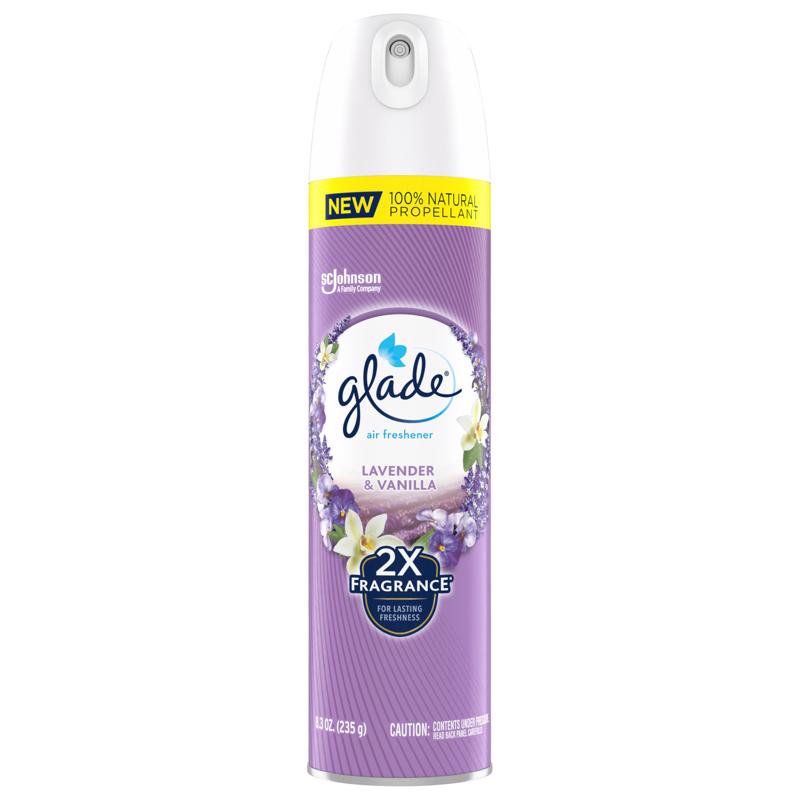 Glade Lavender & Vanilla Scent Air Freshener 8.3 oz Aerosol