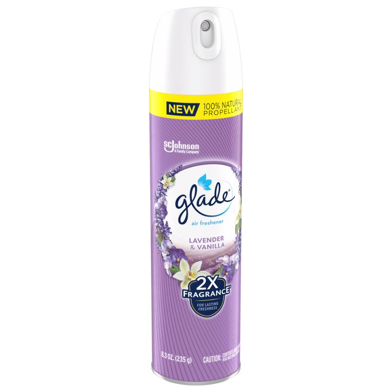 Glade Lavender & Vanilla Scent Air Freshener 8.3 oz Aerosol