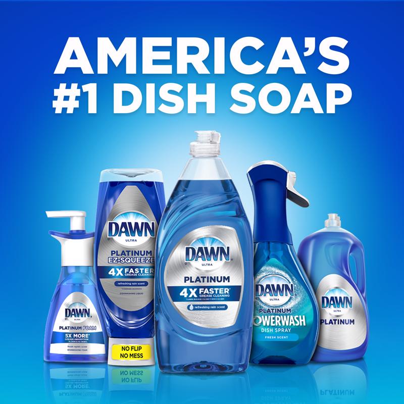 Dawn Ultra Platinum Refreshing Rain Scent Liquid Dish Soap 14.6 oz