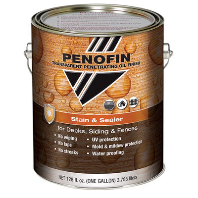 Penofin Transparent Matte Ebony Oil-Based Alkyd-Oil Stain and Sealer 1 gal