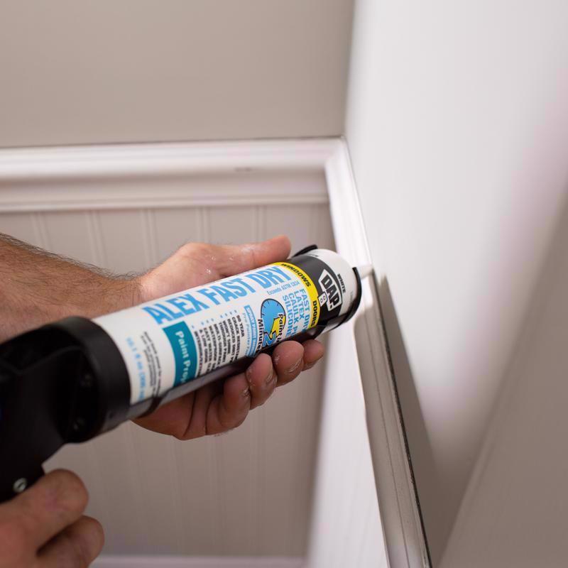 DAP Alex Fast Dry White Siliconized Acrylic Latex Windows/Doors/Seal/Paint Caulk 10.1 oz