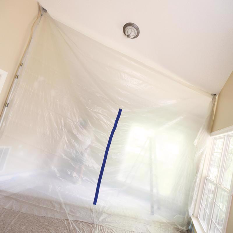 Trimaco E-Z Up 12 ft. L Black/Silver Dust Containment Pole Kit