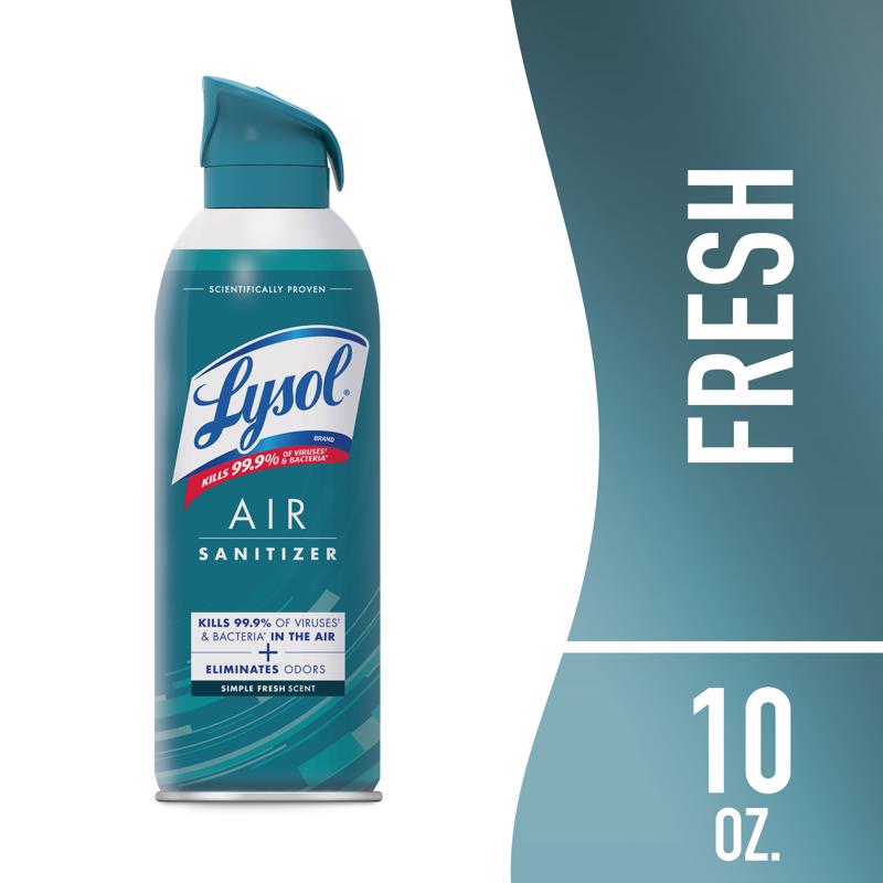 Lysol Fresh Scent Air Sanitizer 10 oz