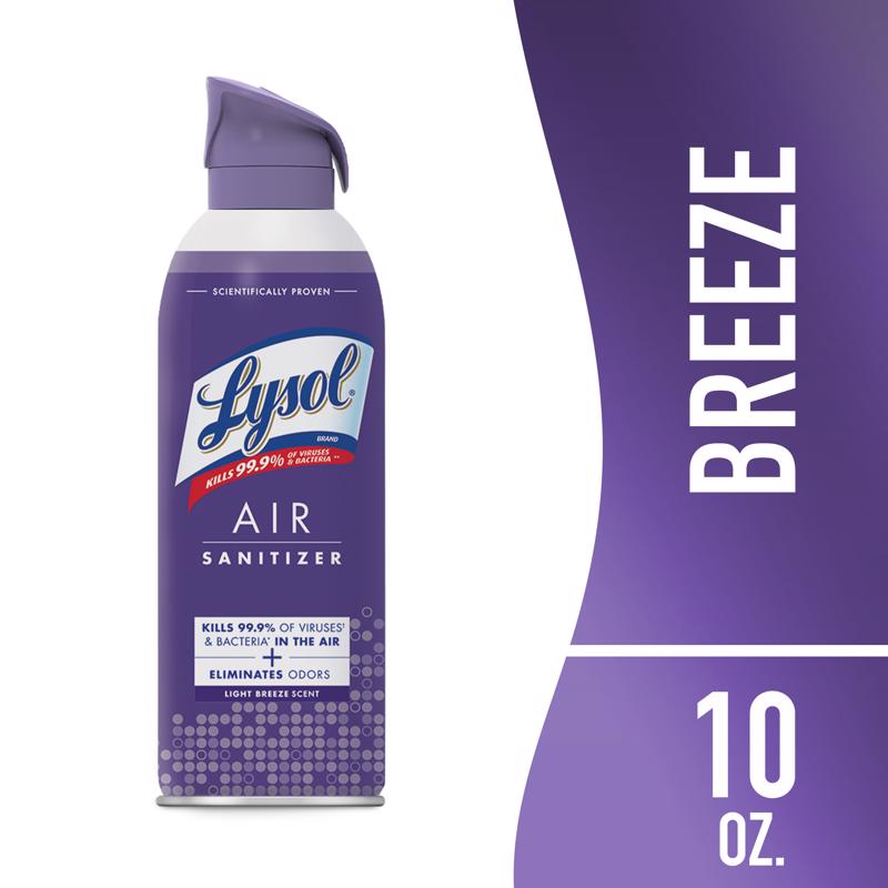 Lysol Light Breeze Scent Air Sanitizer 10 oz