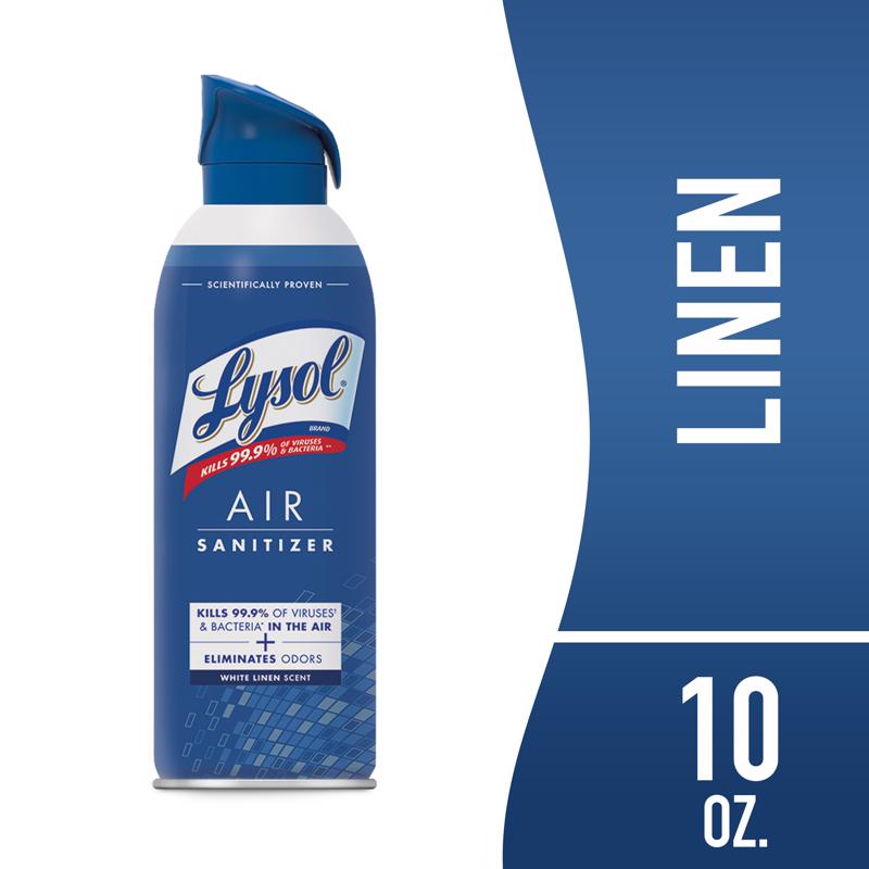 Lysol White Linen Scent Air Sanitizer 10 oz