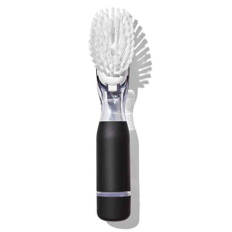 OXO Good Grips 1 in. W Medium Bristle Plastic/Rubber Handle Soap Dispenser Dish Brush