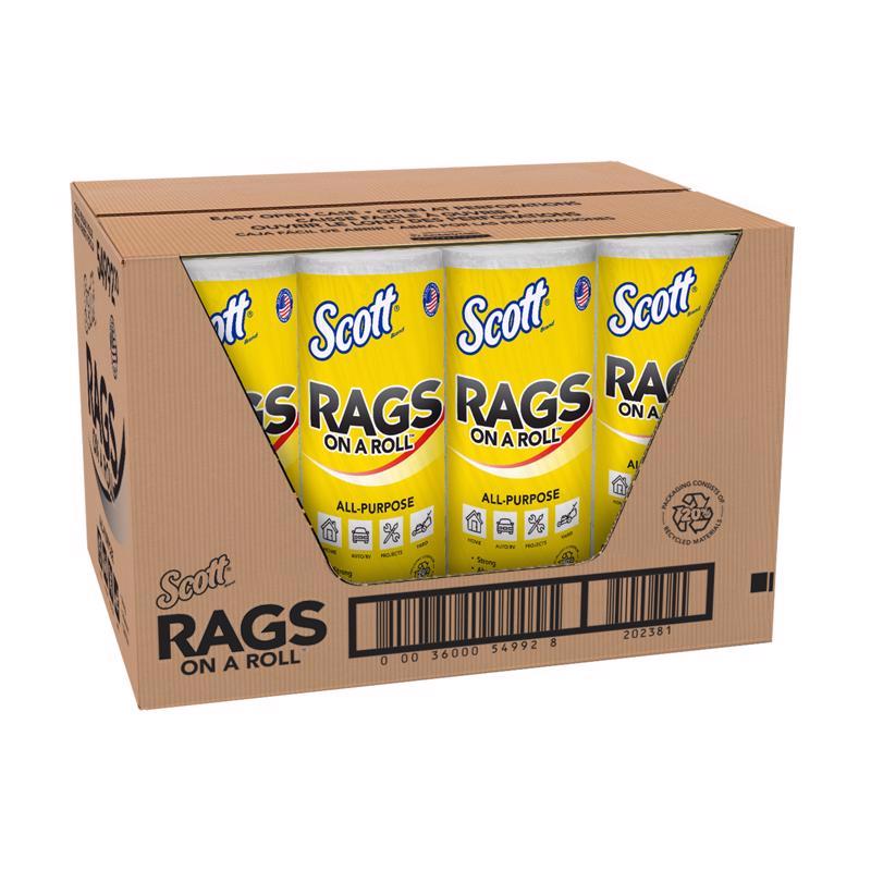 Scott Rags On a Roll Cleaning Cloth 9.4 in. W X 11 in. L 60 sheet