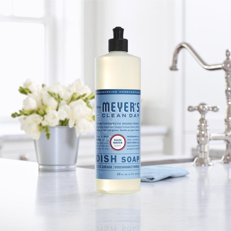 Mrs. Meyer's Clean Day Refreshing Rain Scent Liquid Dish Soap 16 oz
