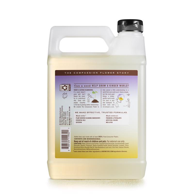 Mrs. Meyer's Clean Day Compassion Flower Scent Liquid Dish Soap Refill 48 oz