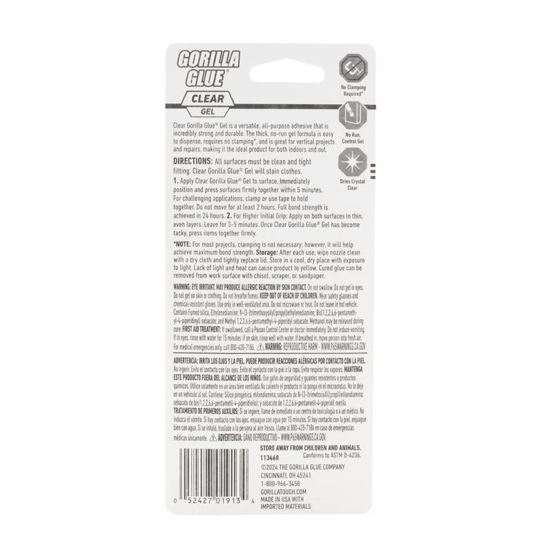 Gorilla High Strength Clear Clear Glue 1.75 oz