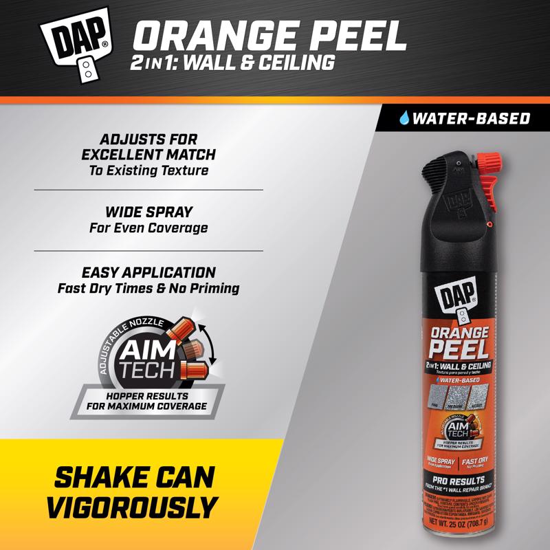 DAP White Water-Based Orange Peel Spray Texture 25 oz