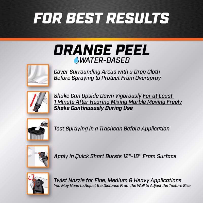 DAP White Water-Based Orange Peel Spray Texture 25 oz
