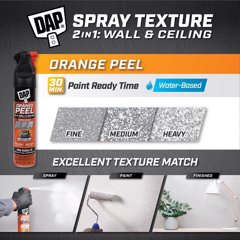 DAP White Water-Based Orange Peel Spray Texture 25 oz