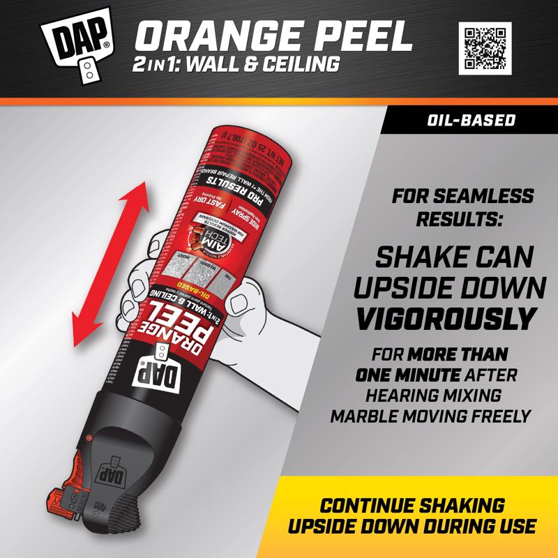 DAP White Oil-Based Orange Peel Spray Texture 25 oz