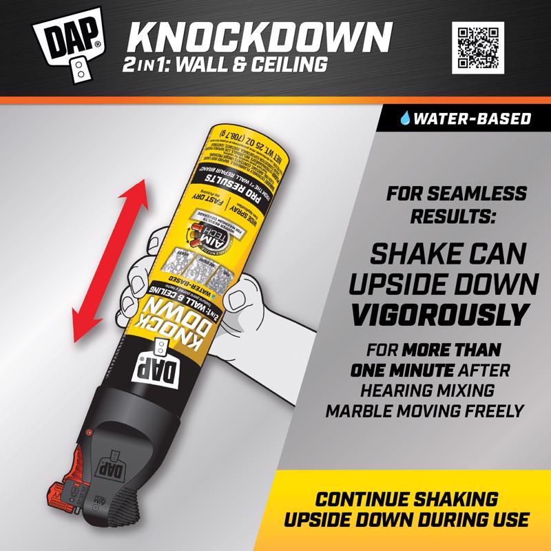 DAP White Water-Based Knockdown Wall Texture 25 oz