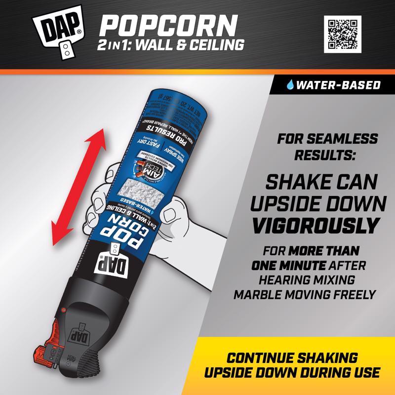 DAP White Water-Based Popcorn Ceiling Spray Texture 20 oz