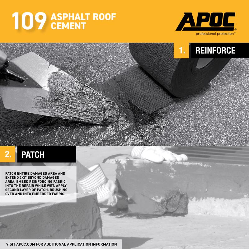 APOC Black Asphalt Roof Cement 1 gal
