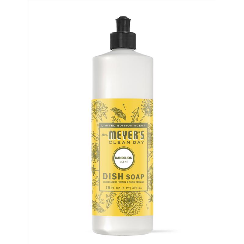 Mrs. Meyer's Clean Day Dandelion Scent Liquid Dish Soap 16 oz