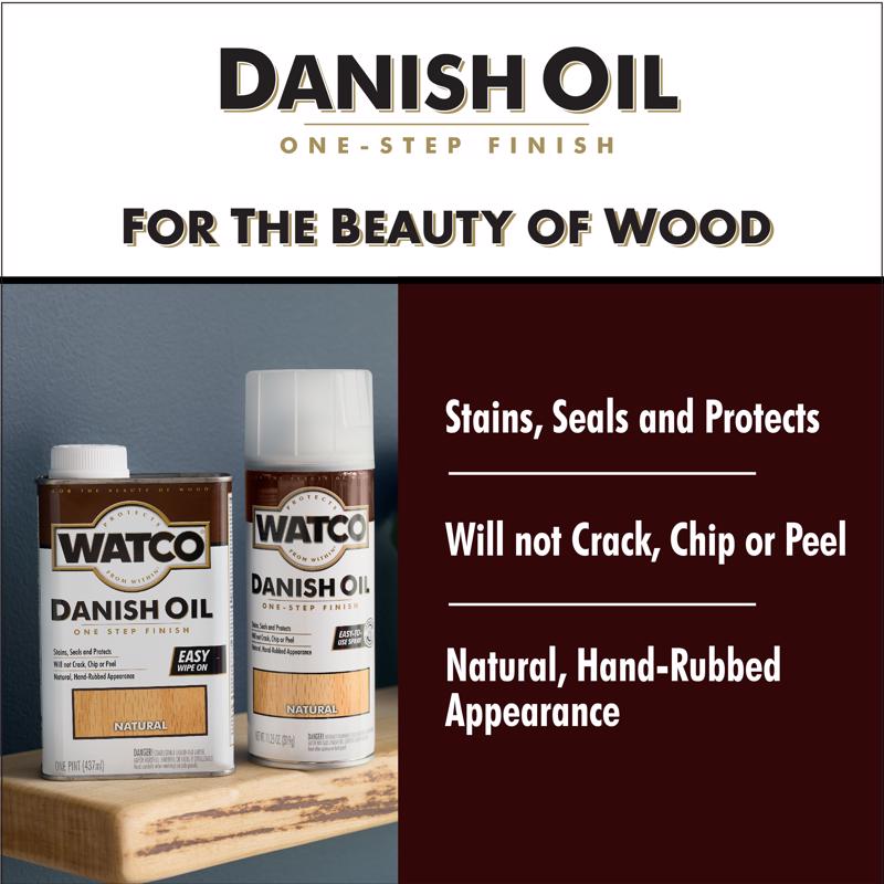 WATCO Transparent Natural Oil-Based Danish Oil 1 pt