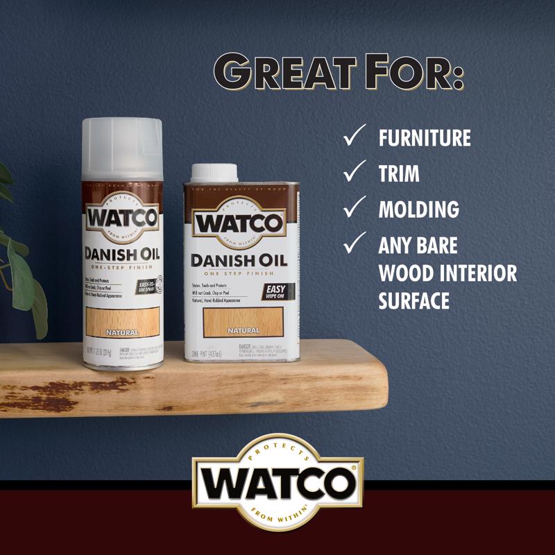 WATCO Transparent Natural Oil-Based Danish Oil 1 pt
