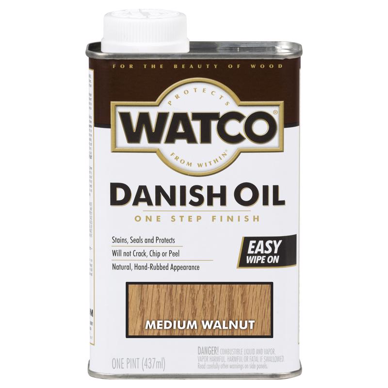 WATCO Transparent Medium Walnut Oil-Based Danish Oil 1 pt