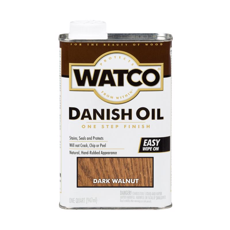 WATCO Transparent Dark Walnut Oil-Based Danish Oil 1 qt