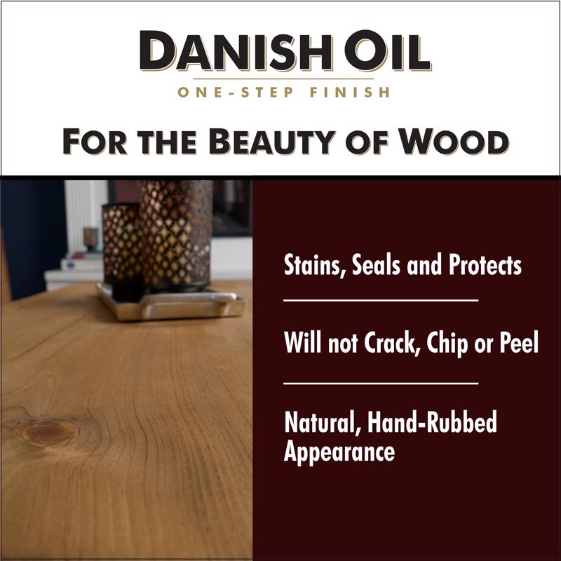 WATCO Transparent Dark Walnut Oil-Based Danish Oil 1 qt
