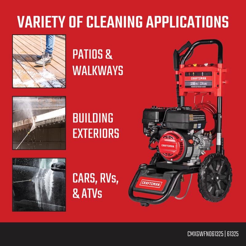Craftsman (49-State) CMXGWFN061325 3200 psi Gas 2.4 gpm Pressure Washer