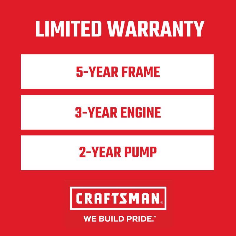 Craftsman CMXGWFN061326 3000 psi Gas 2.3 gpm Pressure Washer
