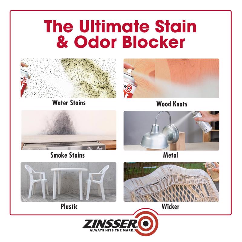 Zinsser B-I-N White Shellac-Based Spray Primer and Sealer 13 oz