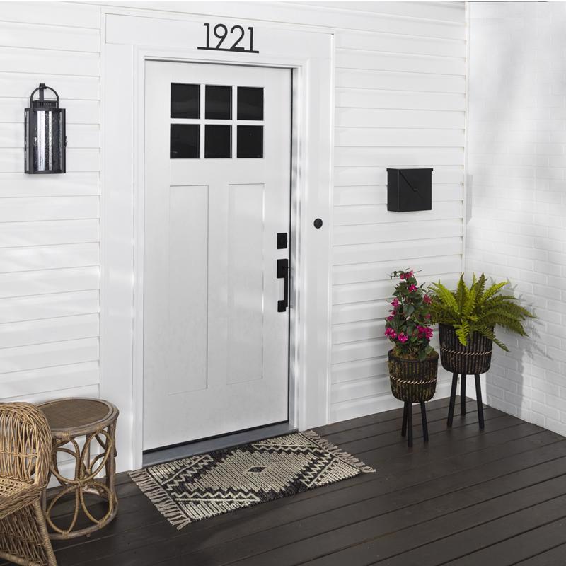 Rust-Oleum Stops Rust Satin White Water Base Door Paint Exterior and Interior 1 qt