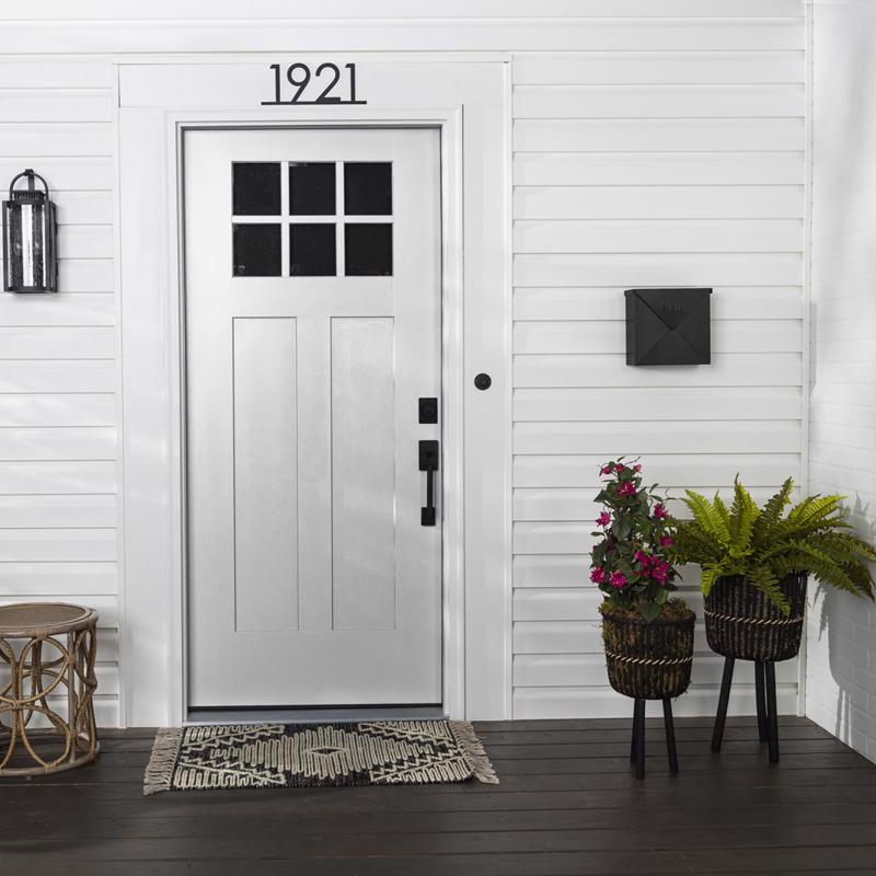 Rust-Oleum Stops Rust Satin White Water Base Door Paint Exterior and Interior 1 qt