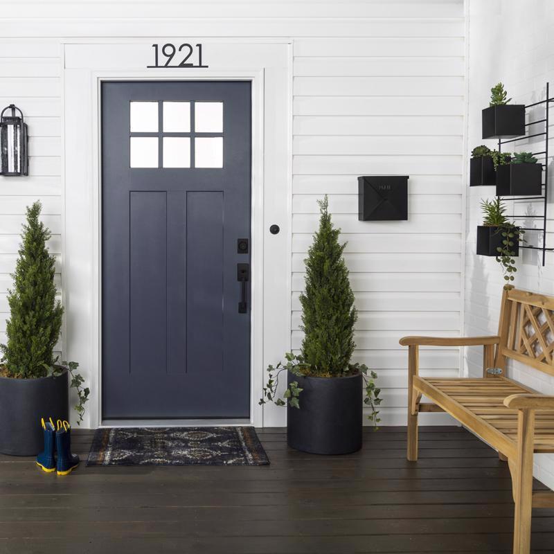 Rust-Oleum Stops Rust Satin Nantucket Water Base Door Paint Exterior and Interior 1 qt