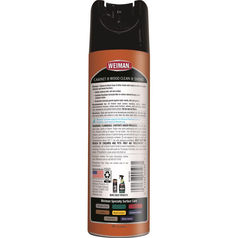 Weiman Almond Scent Furniture Cleaner and Polish 17 oz Spray