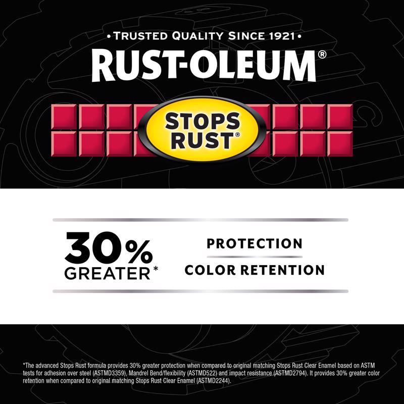 Rust-Oleum Stops Rust 5-in-1 Indoor and Outdoor Satin Crystal Clear Oil-Based Protective Enamel 12 o