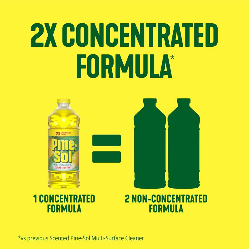 Pine-Sol Lemon Scent Concentrated All Purpose Cleaner Liquid 24 fl. oz.