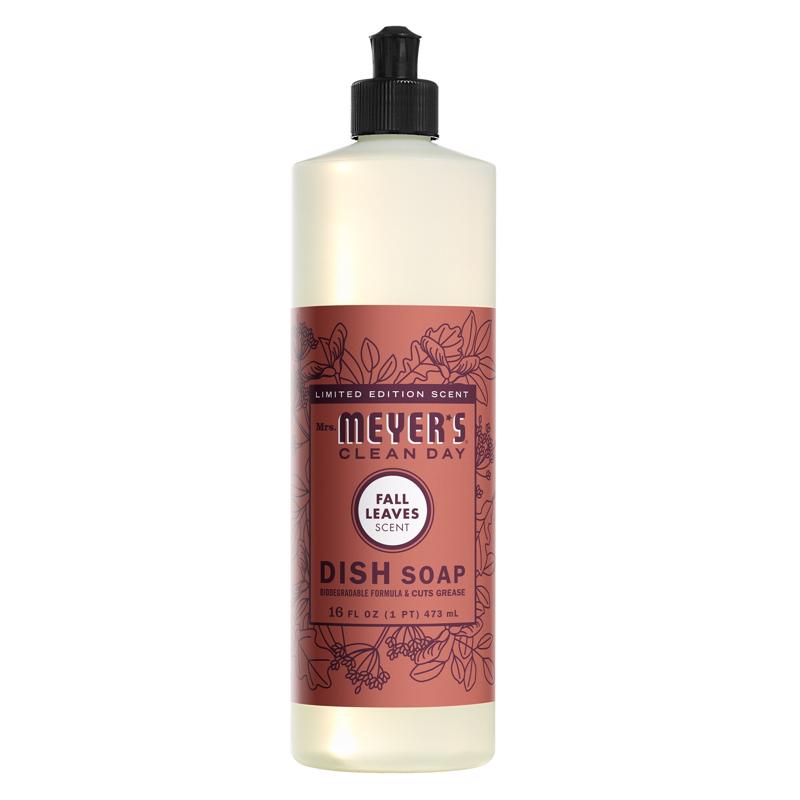 Mrs. Meyer's Clean Day Fall Leaves Scent Liquid Dish Soap 16 oz