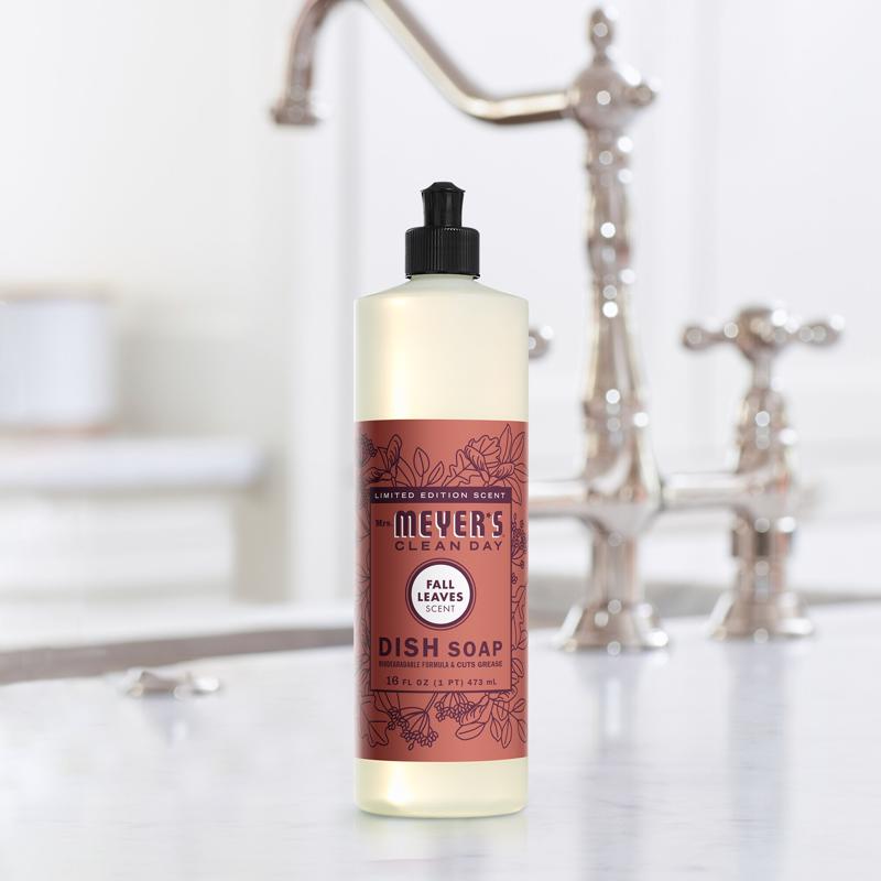 Mrs. Meyer's Clean Day Fall Leaves Scent Liquid Dish Soap 16 oz