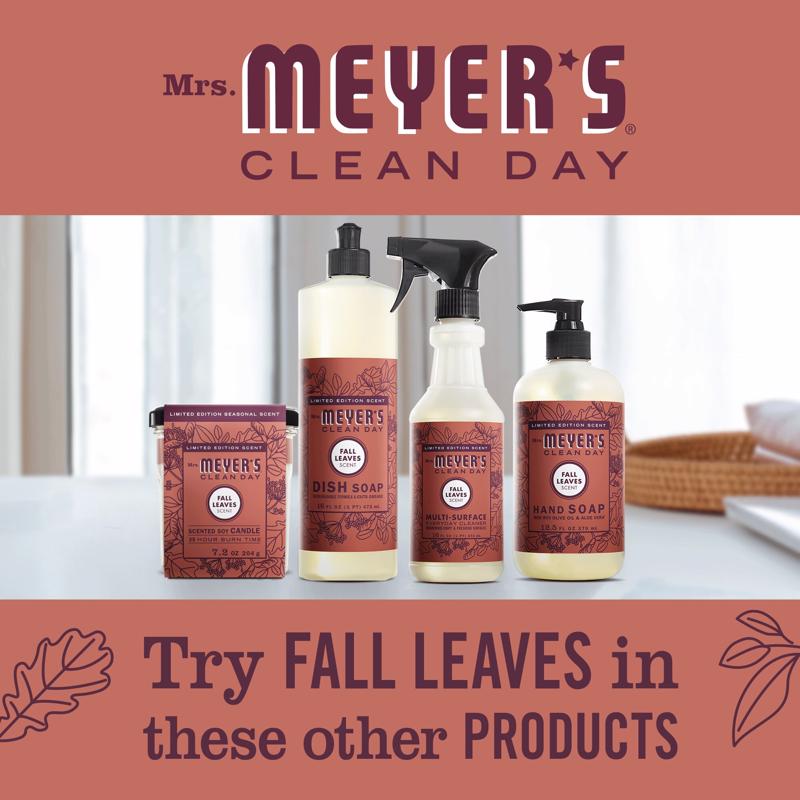 Mrs. Meyer's Clean Day Fall Leaves Scent Liquid Dish Soap 16 oz