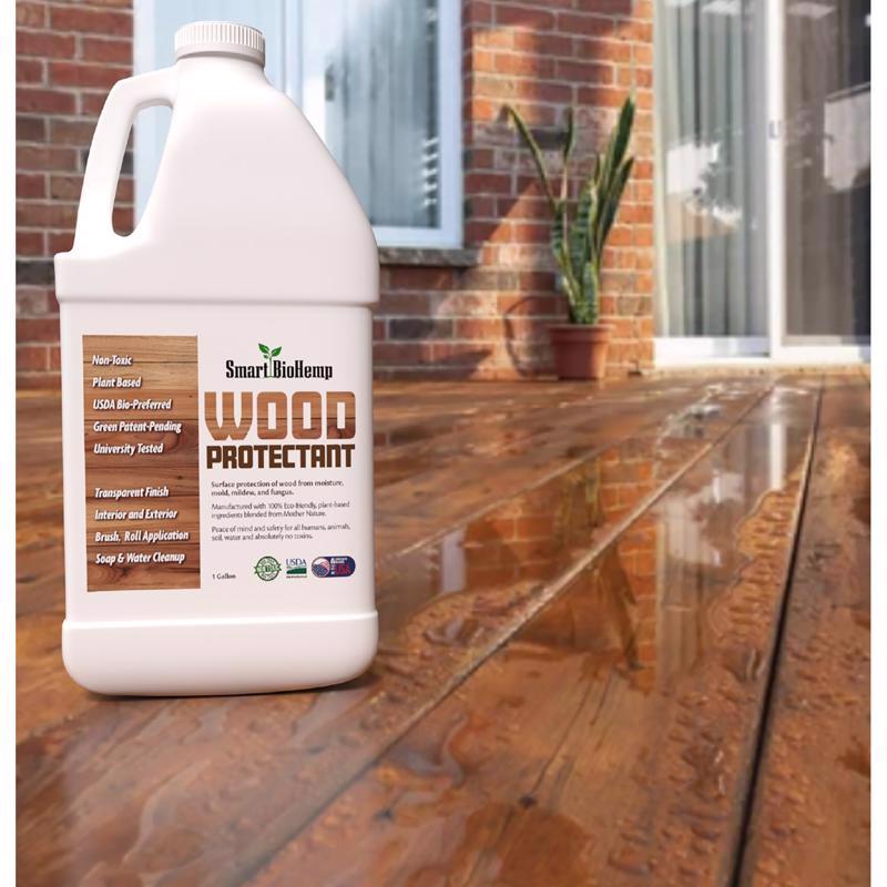 Smart BioHemp Flat Clear Water-Based Wood Protector 1 gal
