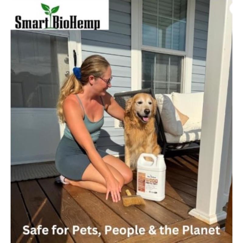 Smart BioHemp Flat Clear Water-Based Wood Protector 1 gal