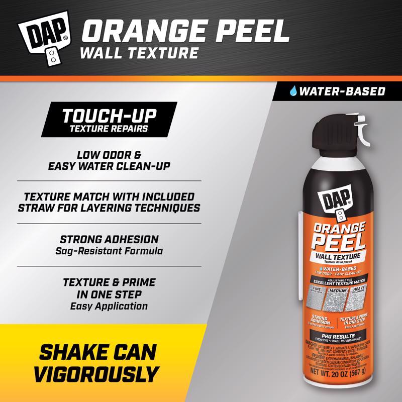 DAP White Water-Based Orange Peel Spray Texture 20 oz