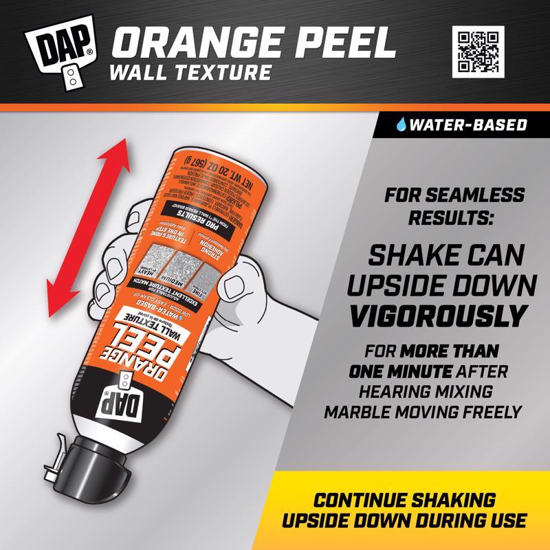 DAP White Water-Based Orange Peel Spray Texture 20 oz