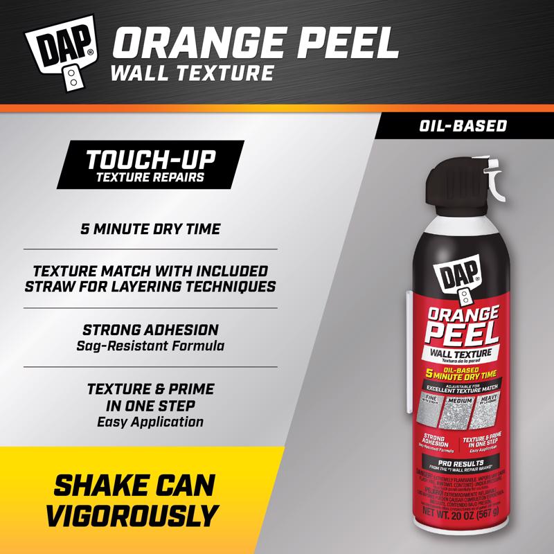DAP White Oil-Based Orange Peel Spray Texture 20 oz