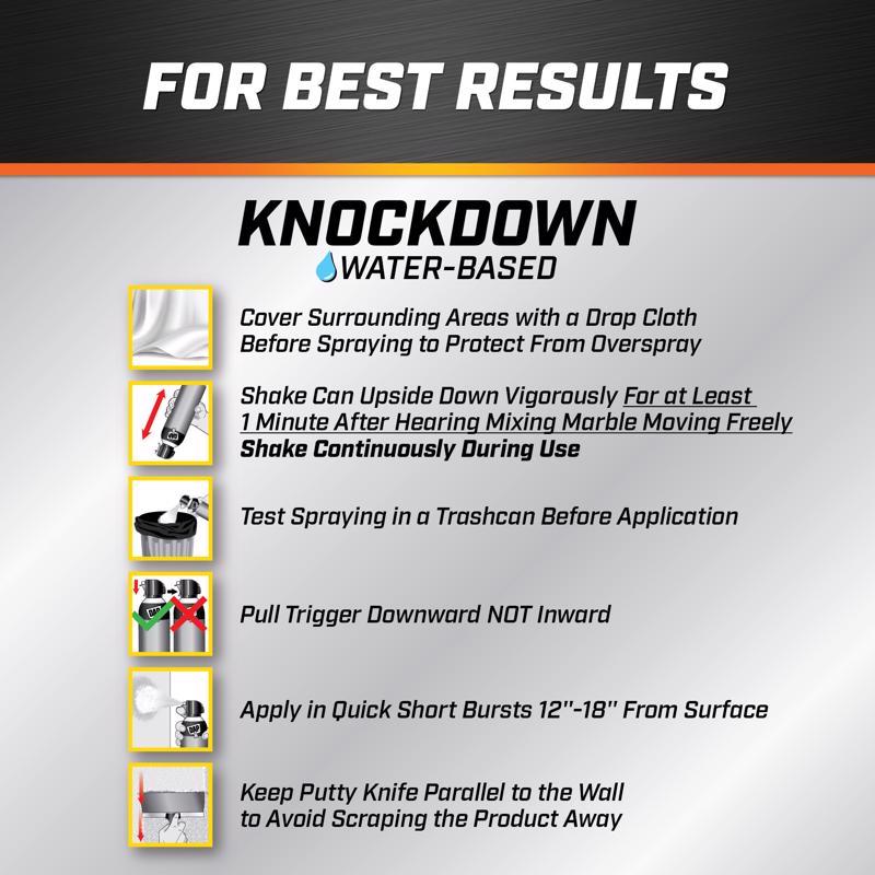 DAP White Water-Based Knockdown Wall Texture 20 oz