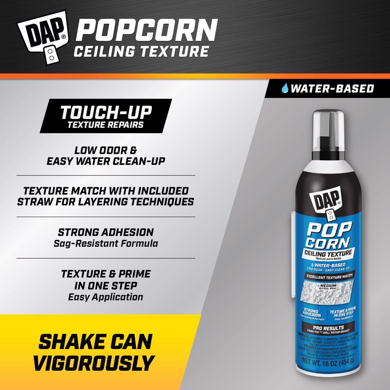 DAP White Water-Based Popcorn Ceiling Spray Texture 16 oz